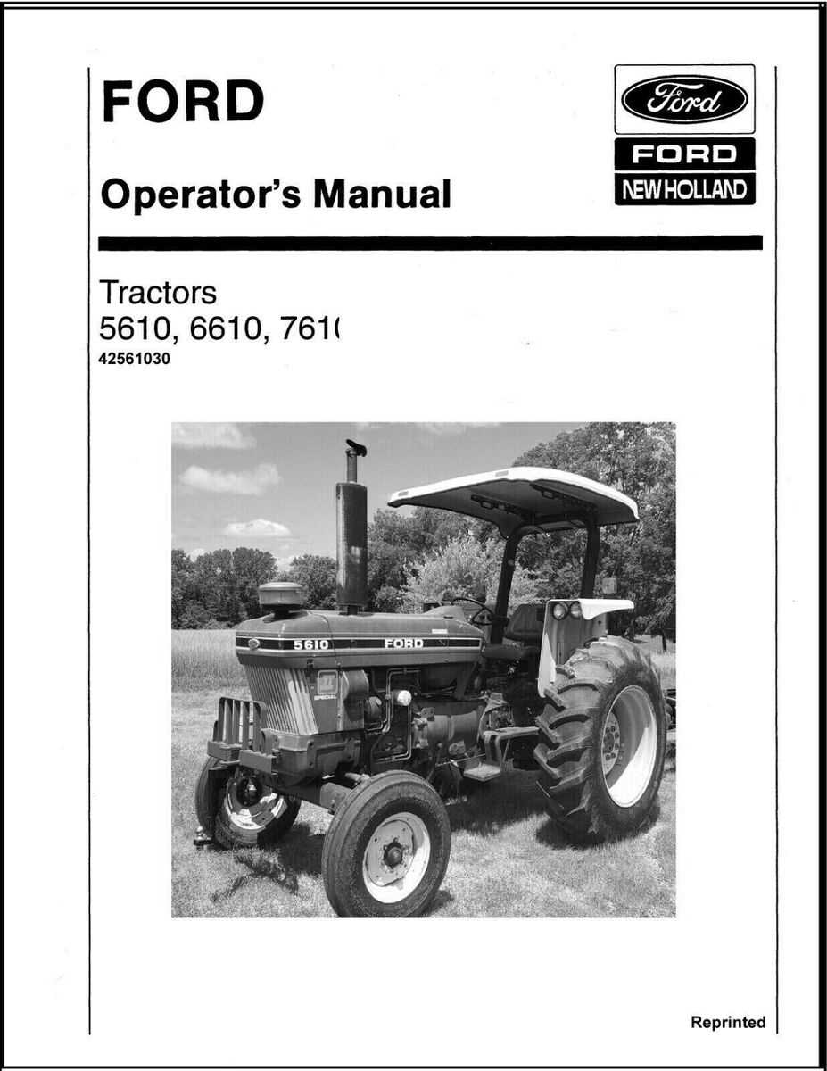 5610 ford tractor repair manual