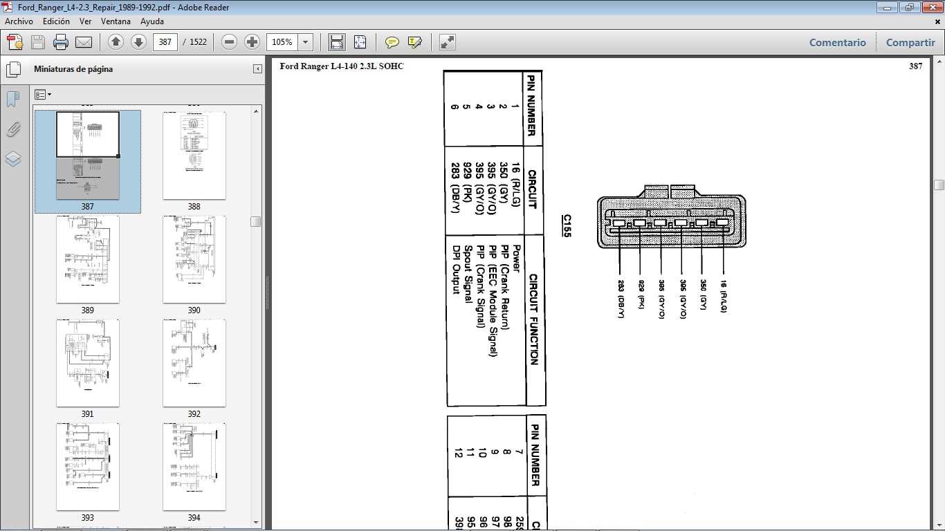 89 ford ranger repair manual