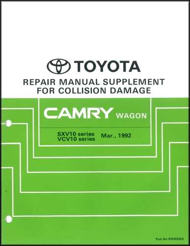 92 toyota camry repair manual