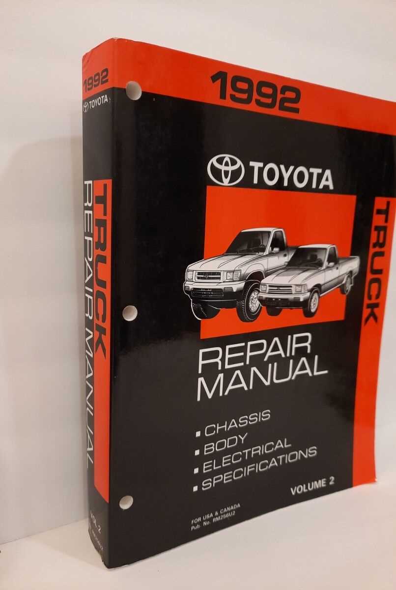 92 toyota pickup repair manual