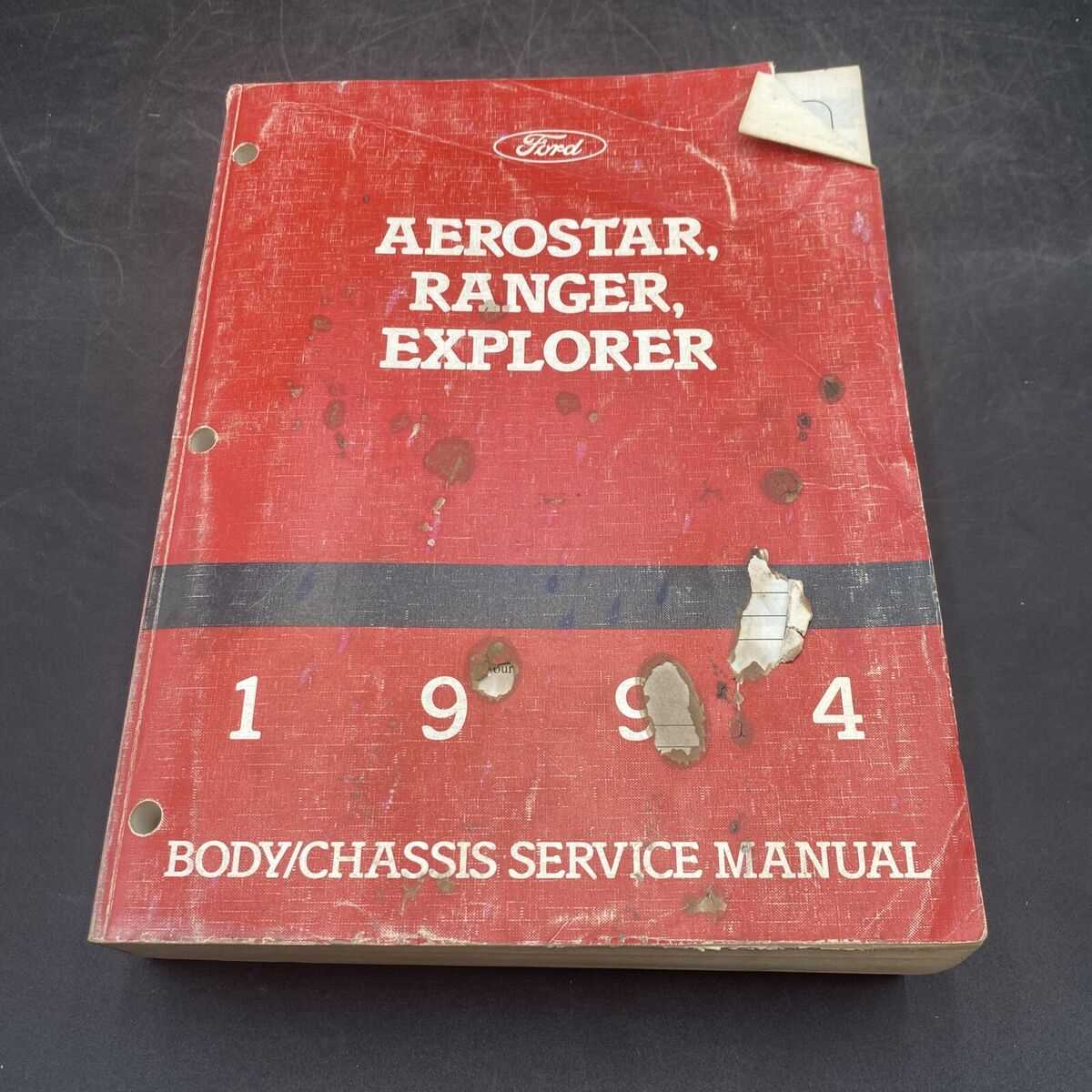 93 ford aerostar repair manual