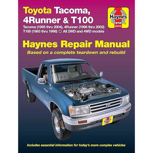 94 toyota pickup repair manual