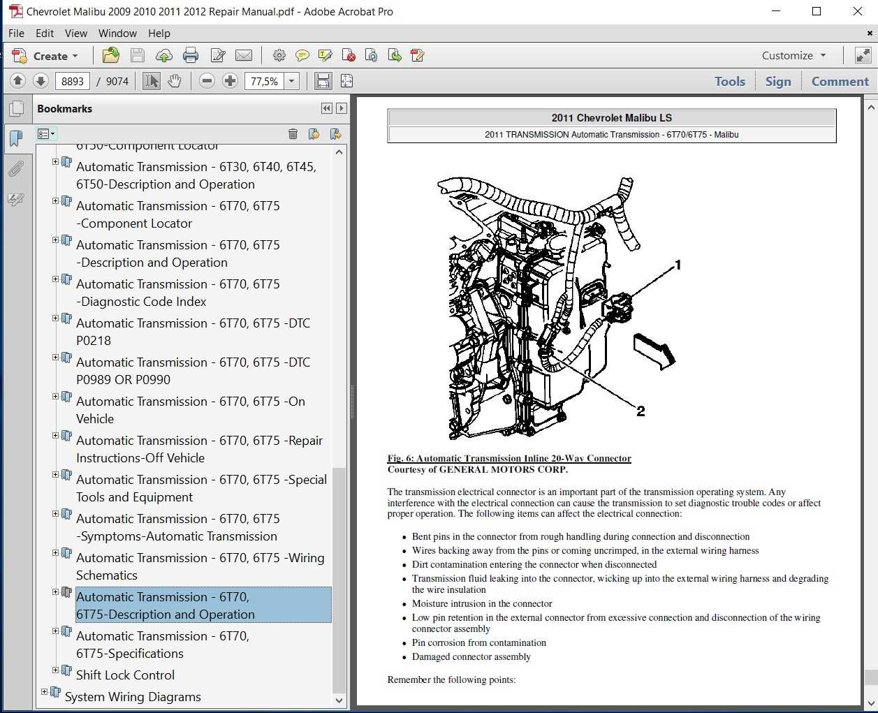 99 chevy malibu repair manual