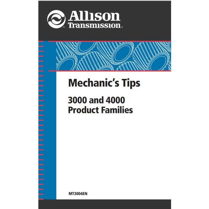 allison transmission repair manual