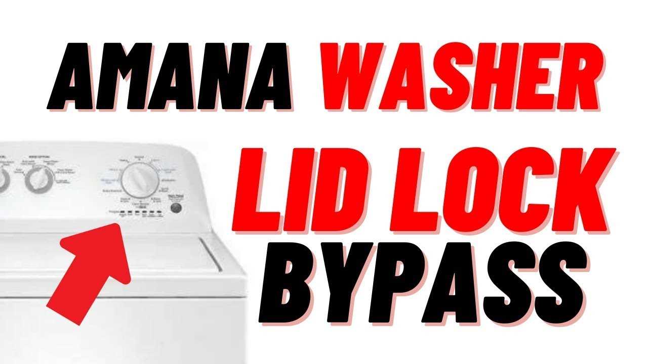 amana clothes washer repair manual