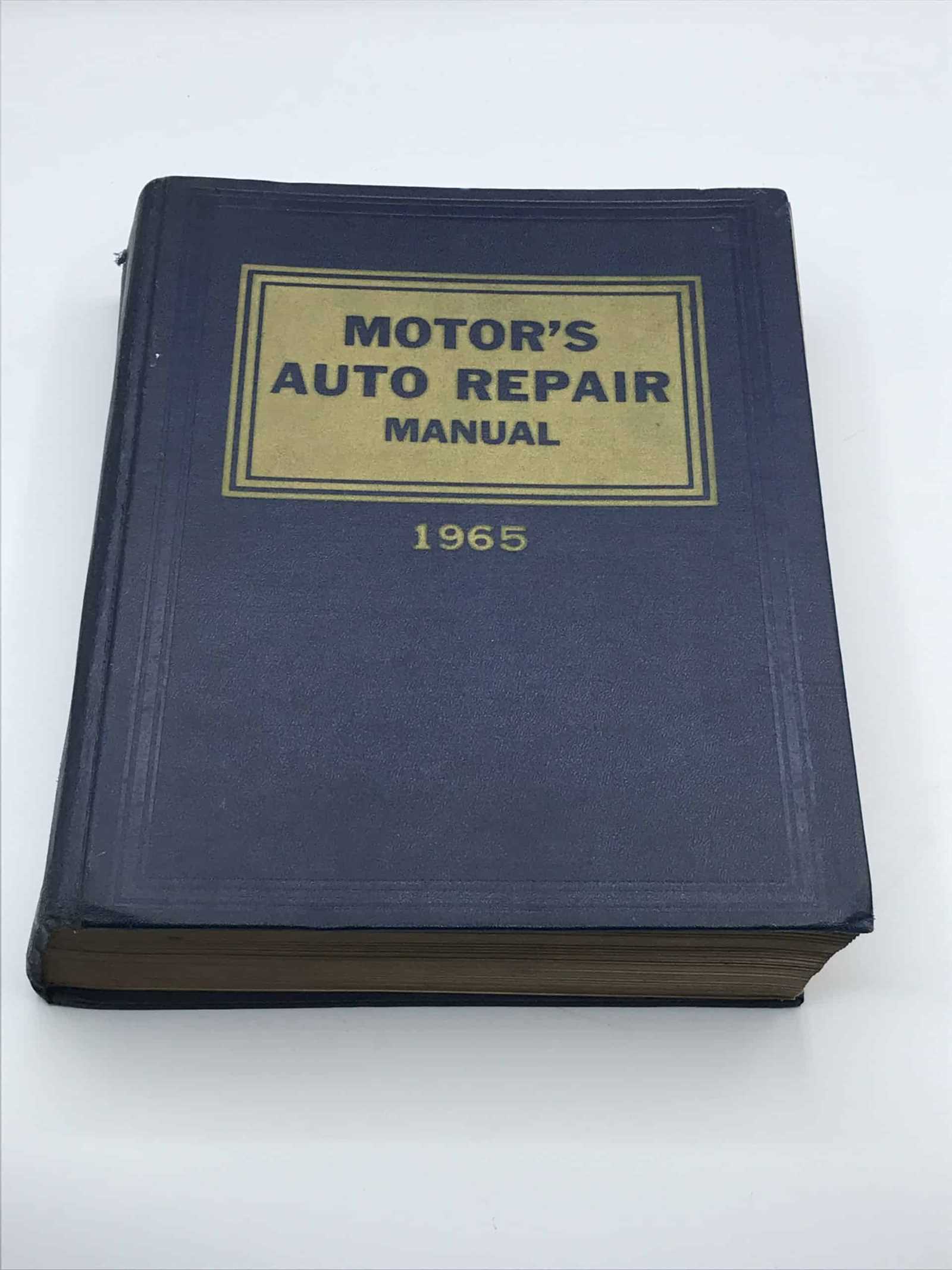 auto repair manuals books