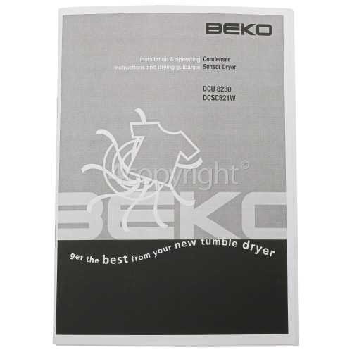 beko dishwasher repair manual