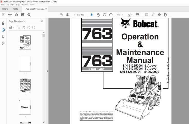 bobcat 763 repair manual