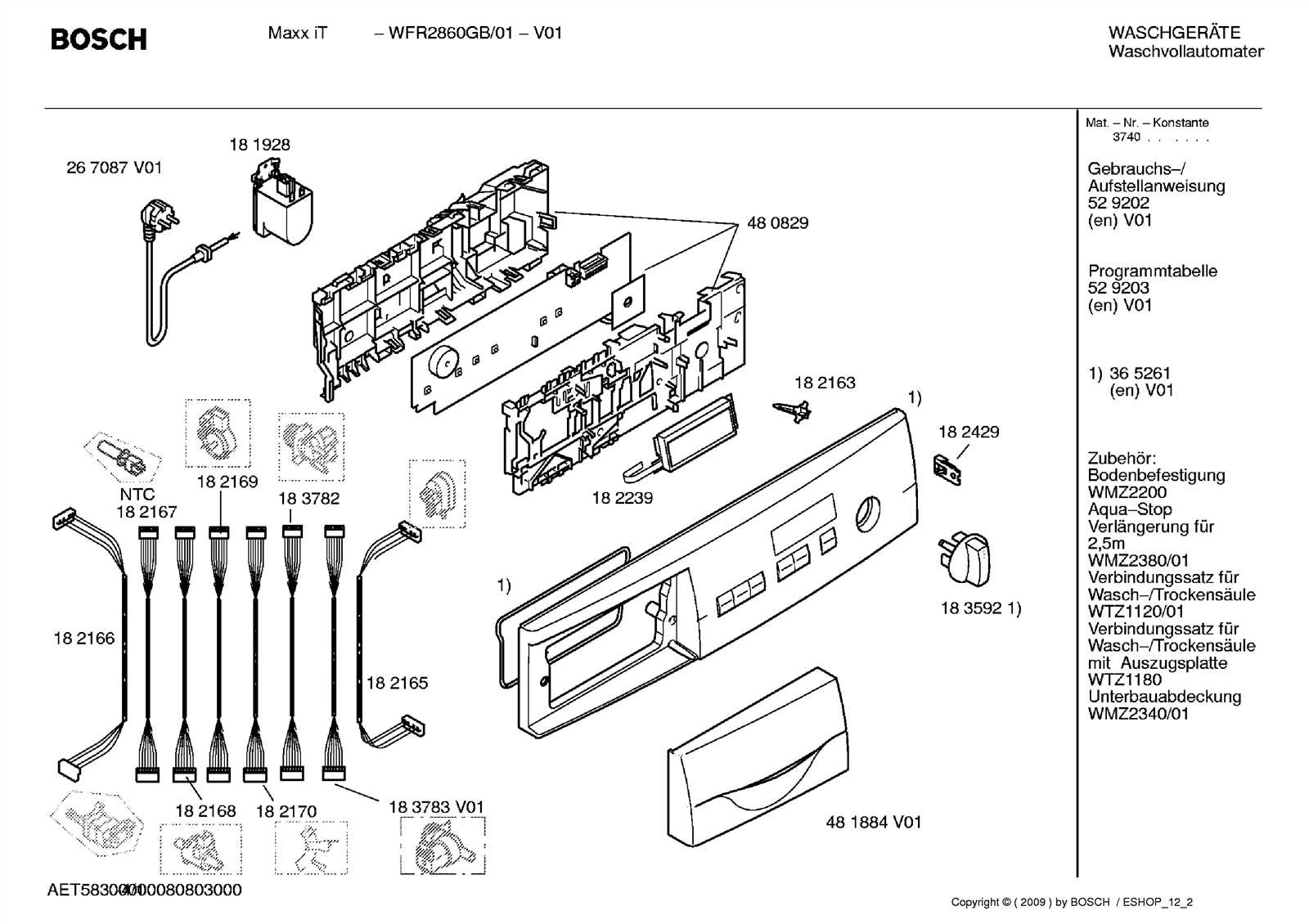 bosch washer repair manual