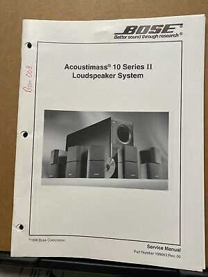 bose acoustimass subwoofer repair service manual