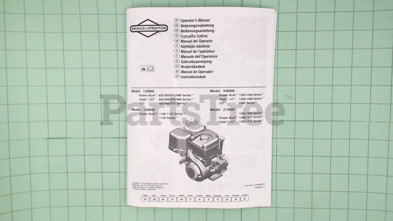 briggs and stratton intek engine repair manual