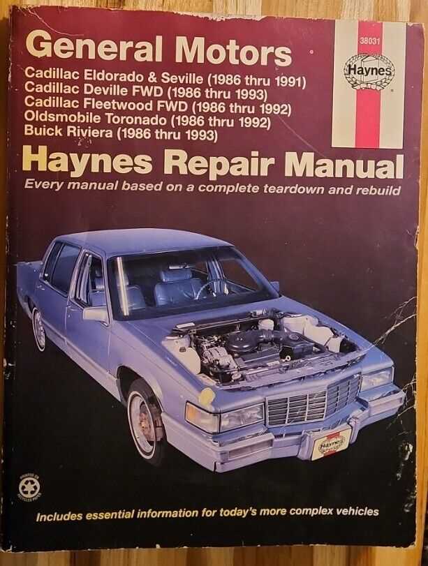 cadillac deville repair manual