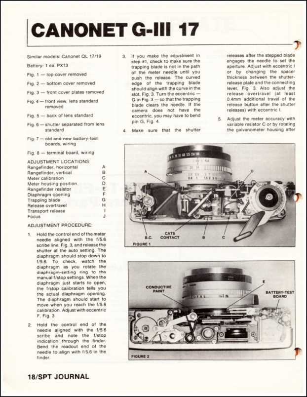 canonet ql17 repair manual