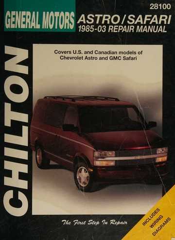 chevy astro repair manual