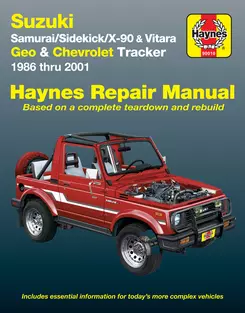 chevy tracker repair manual