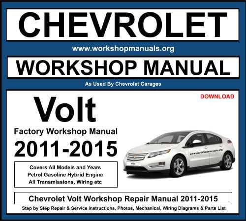 chevy volt repair manual