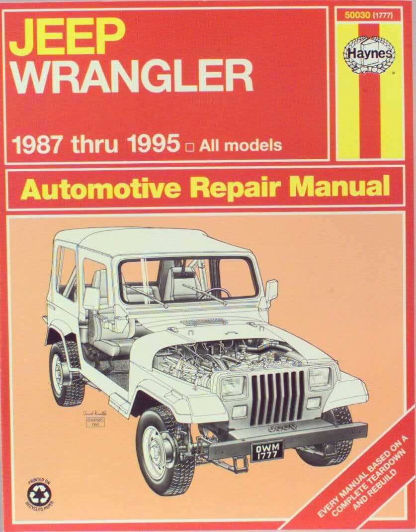 chilton jeep wrangler repair manual