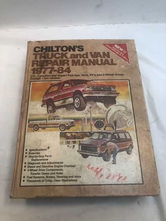 chilton truck and van repair manual