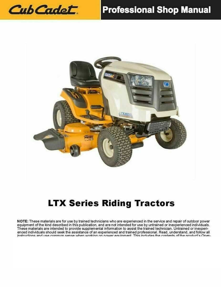 cub cadet ltx 1045 repair manual