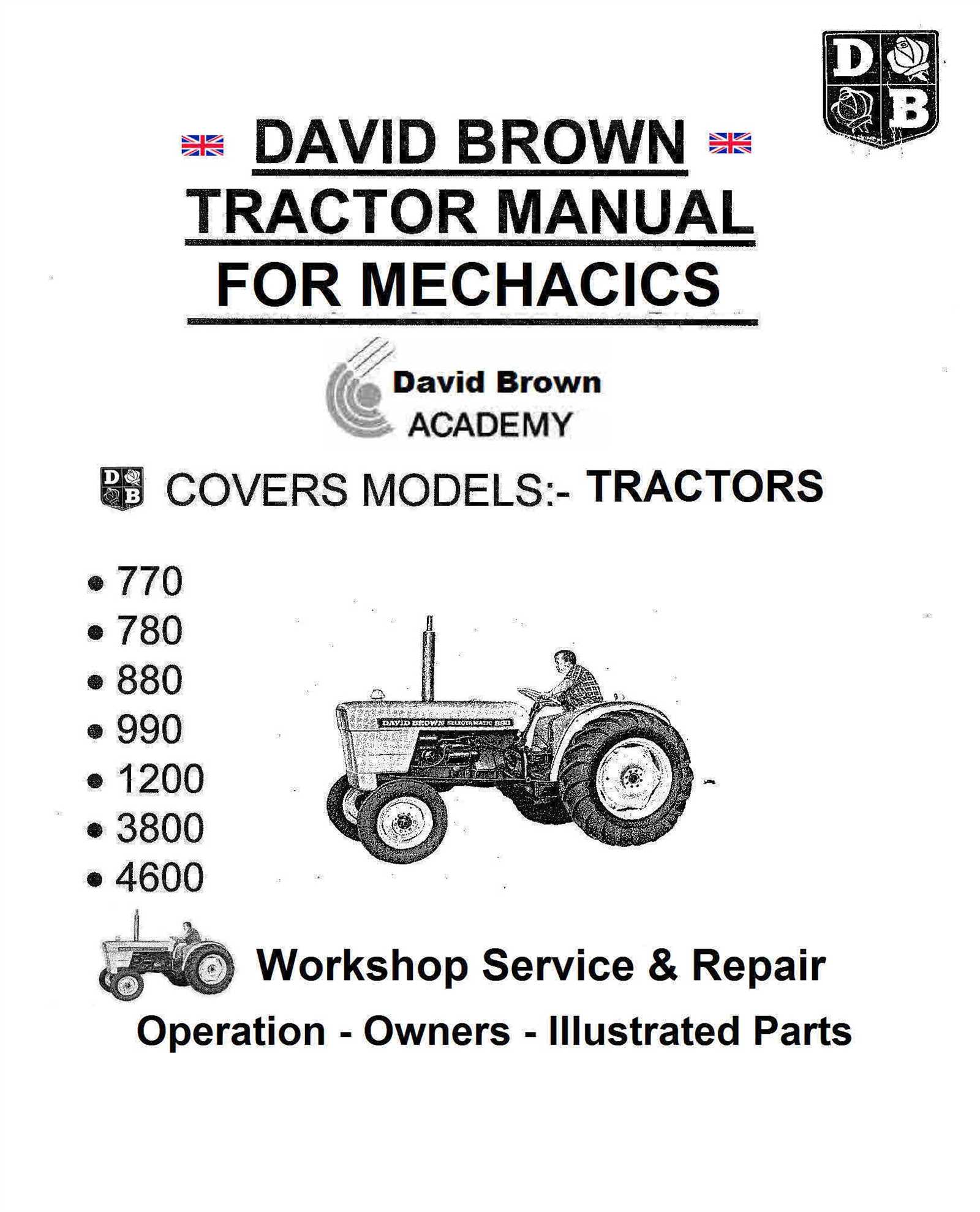 david brown 990 repair manual