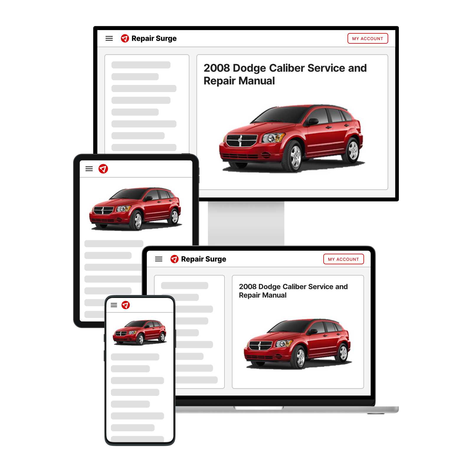 dodge caliber repair manual