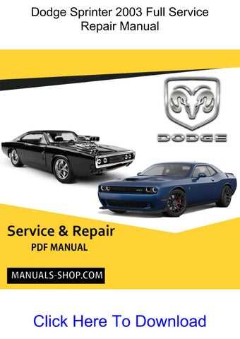 dodge sprinter repair manual