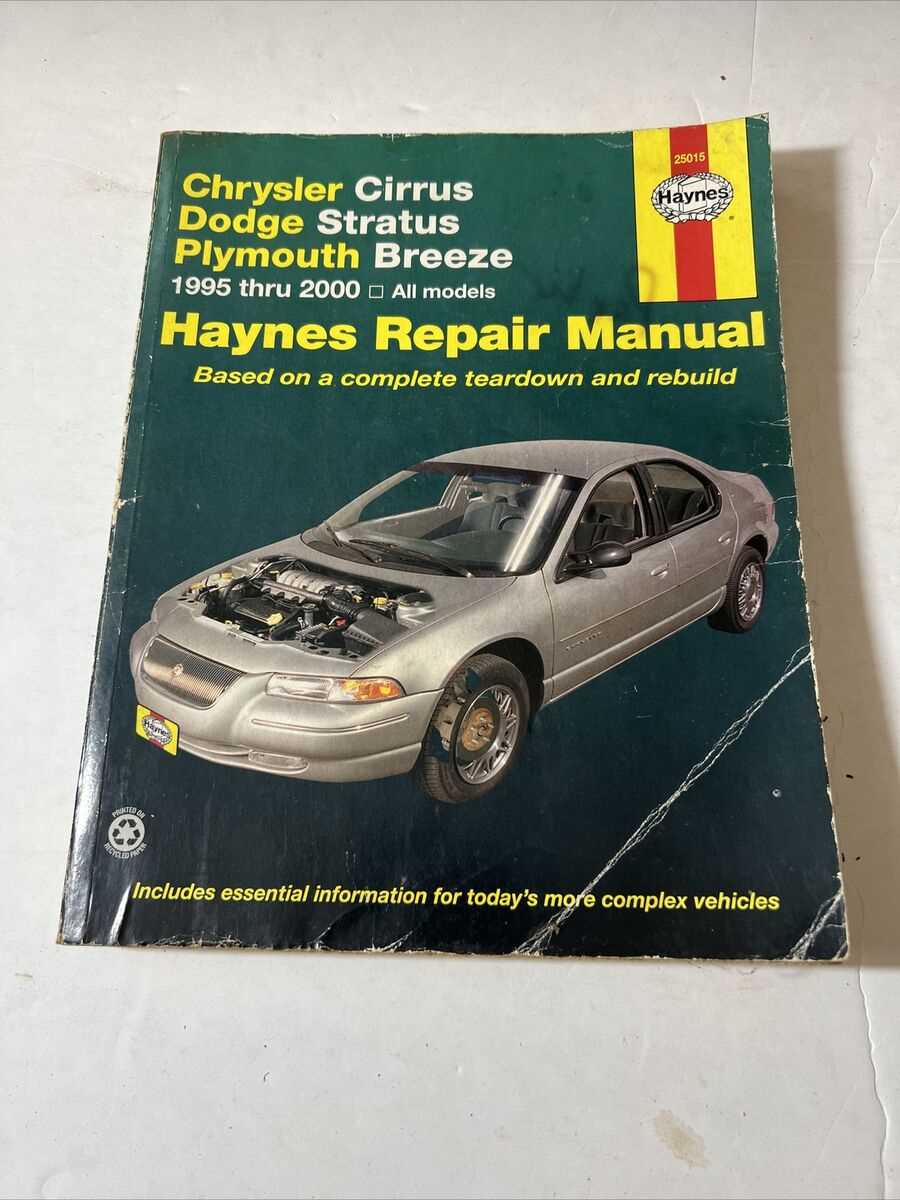 dodge stratus repair manual