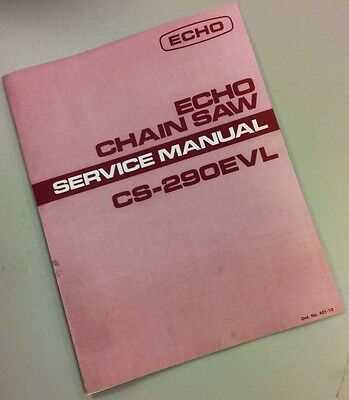 echo chainsaw repair manual