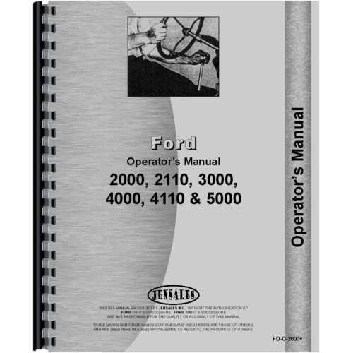 ford 3000 tractor repair manual