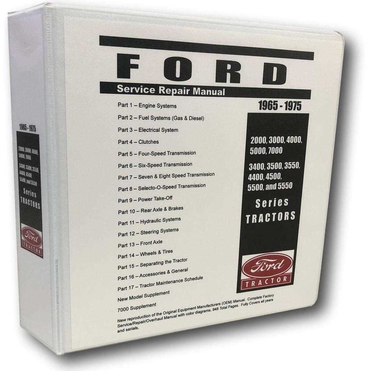 ford 4000 tractor repair manual