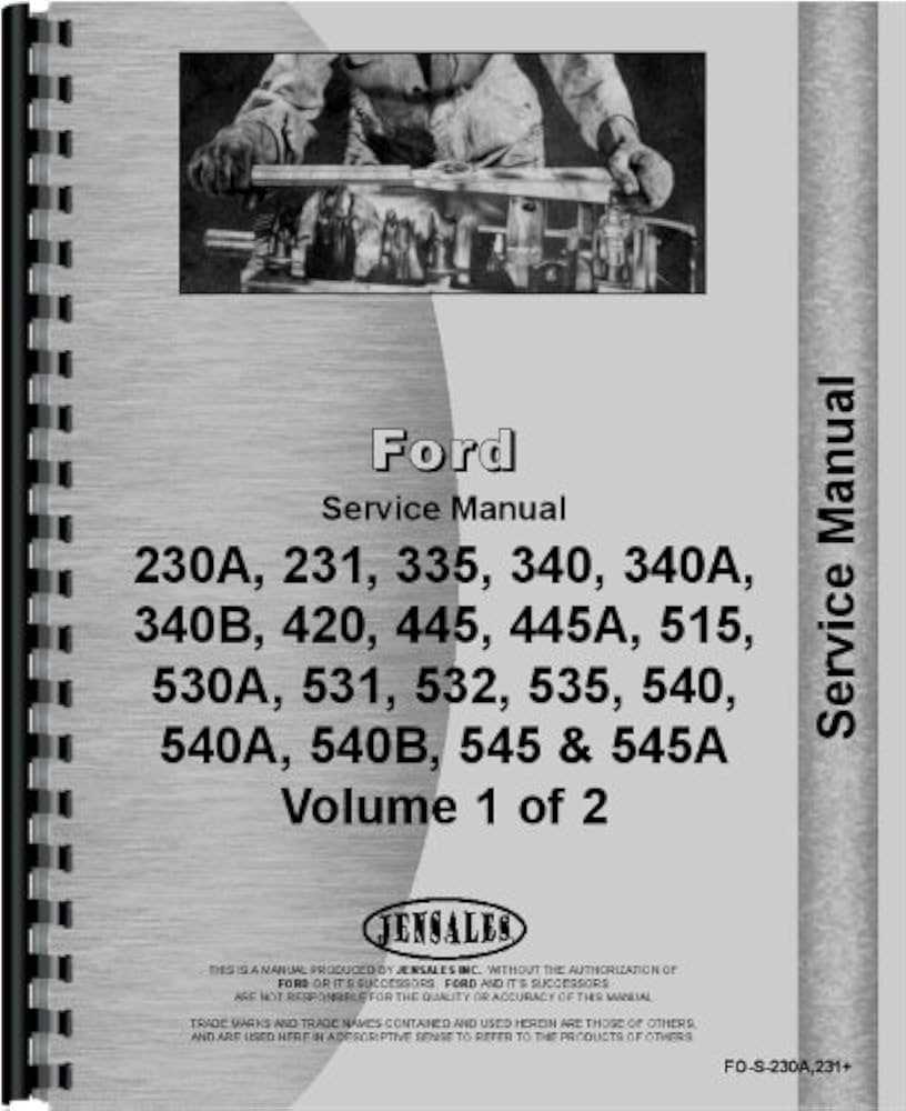 ford 445 tractor repair manual