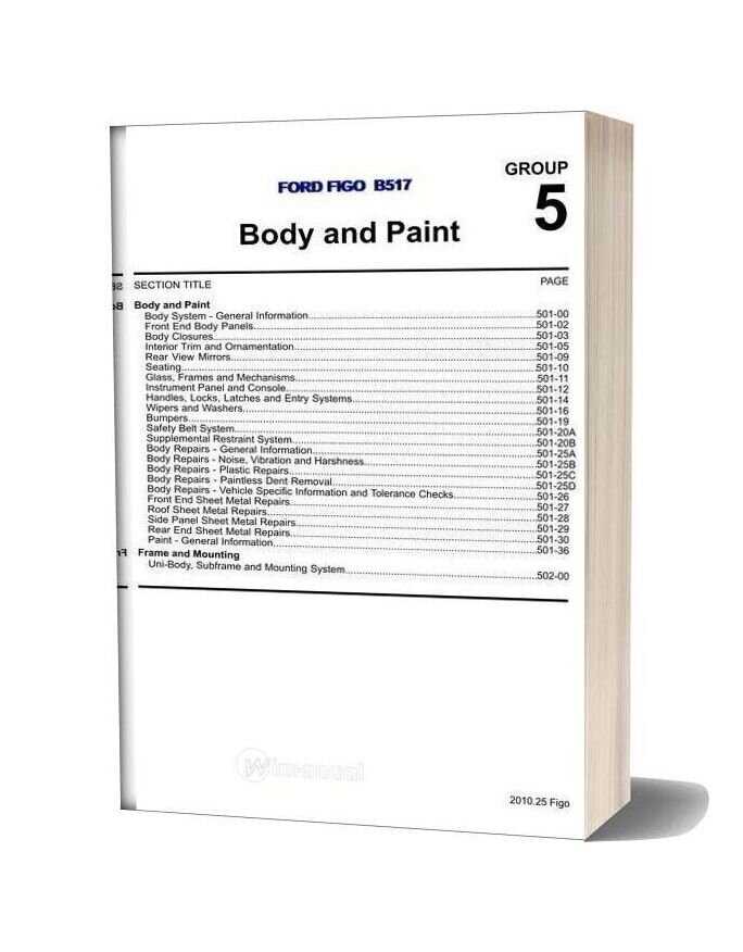 ford body repair manual