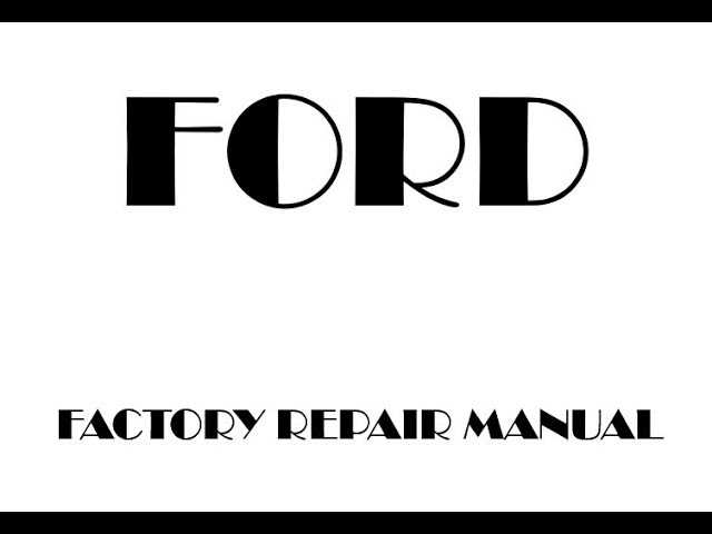 ford factory repair manual