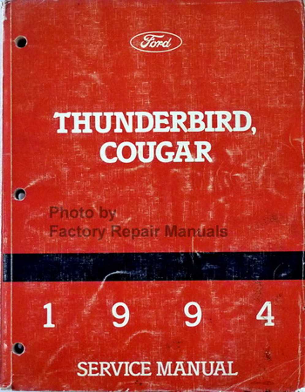 ford thunderbird repair manual