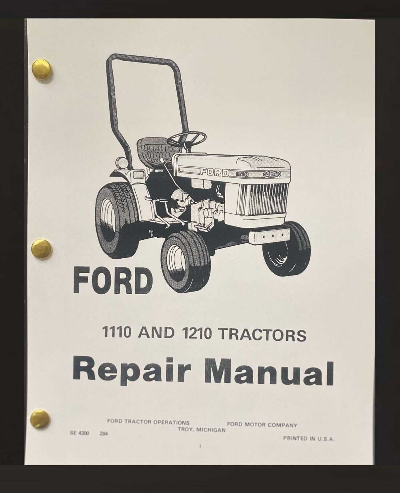 ford tractor repair manual