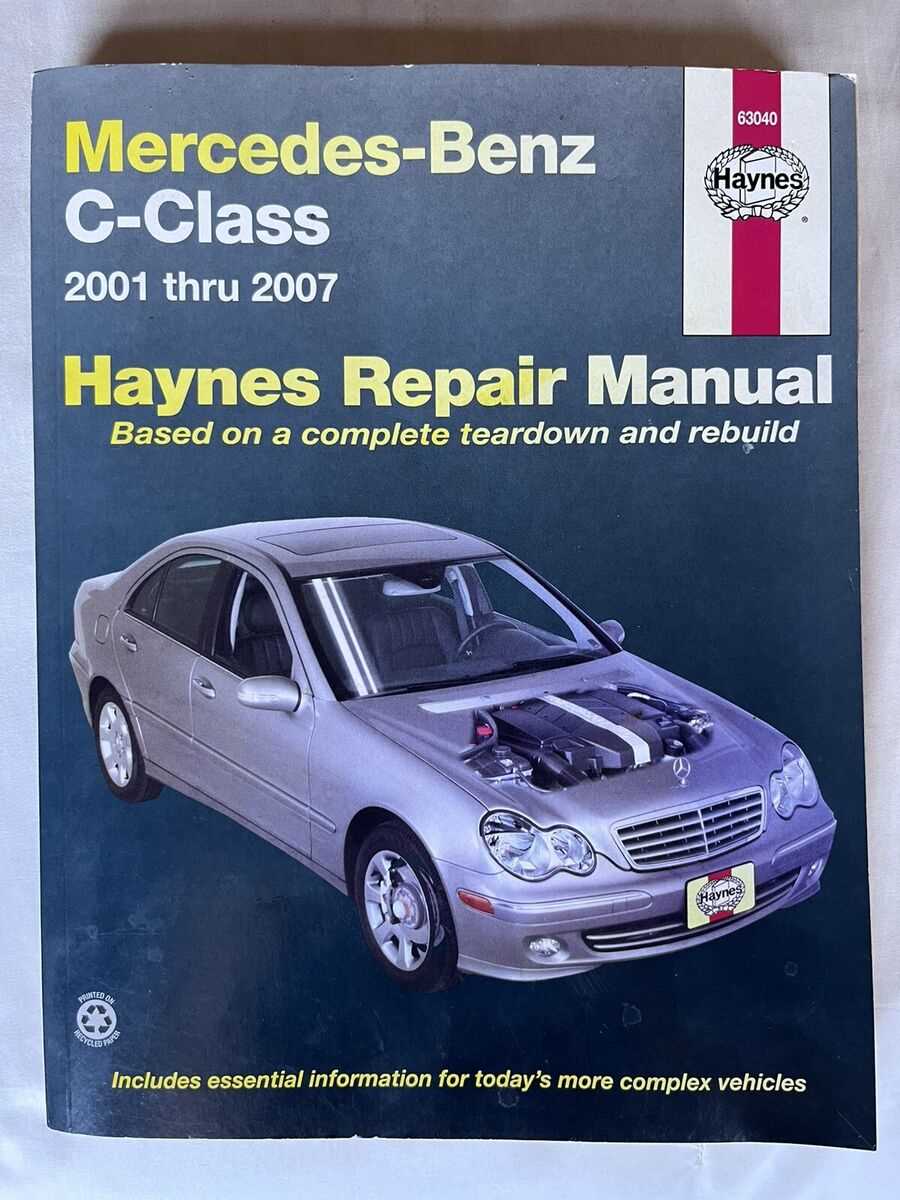 free mercedes c230 repair manual