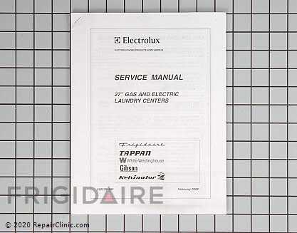 frigidaire clothes dryer repair manual