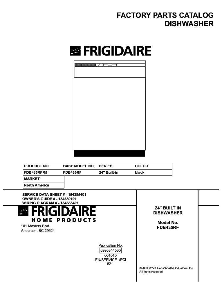 frigidaire gallery dishwasher repair manual