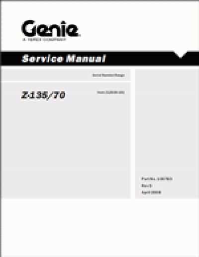 genie lift repair manual