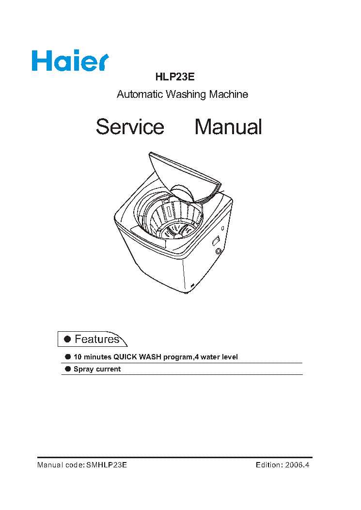 haier hlp23e repair manual