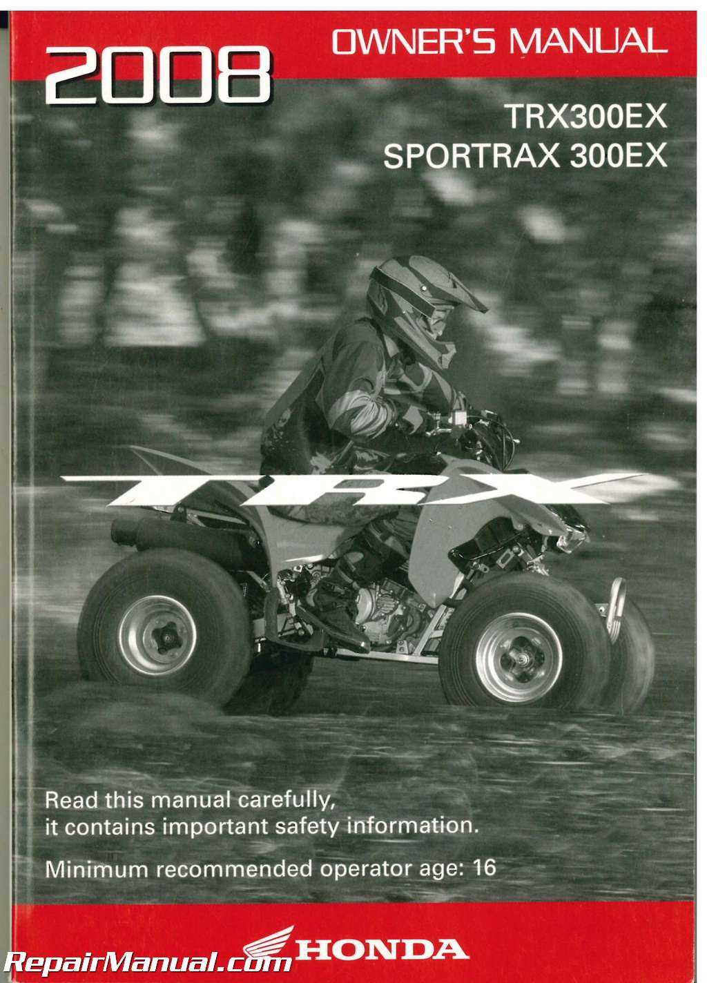 honda 300ex repair manual