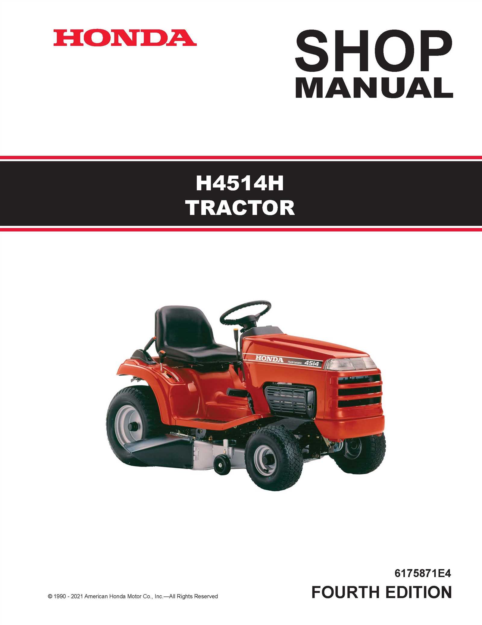 honda 4514 lawn tractor repair manual