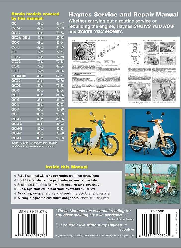 honda c70 repair manual