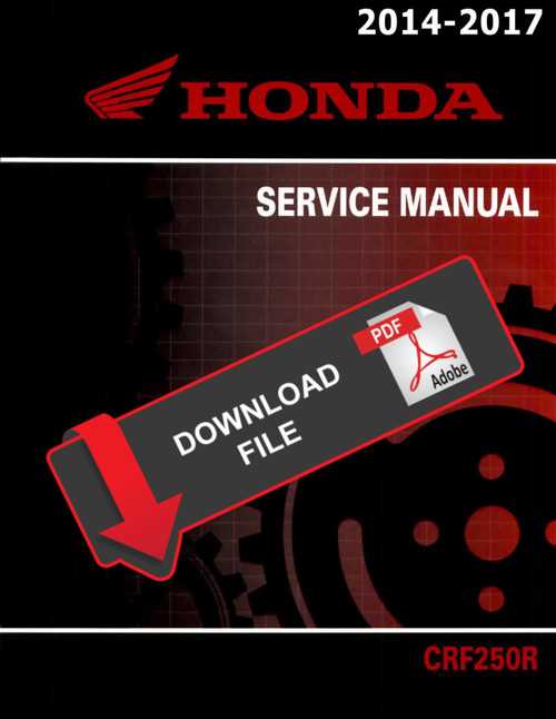 honda crf250r repair manual