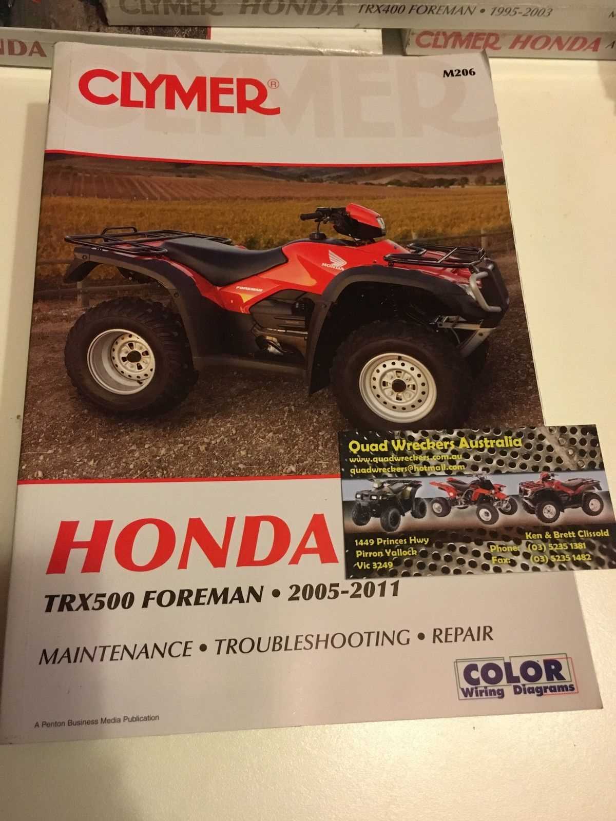 honda foreman 400 repair manual