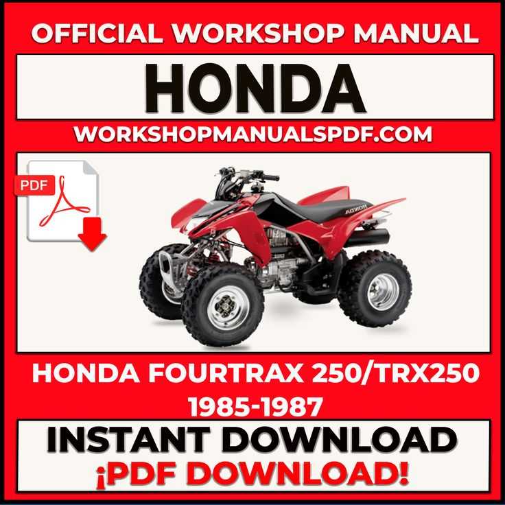 honda fourtrax 250 repair manual