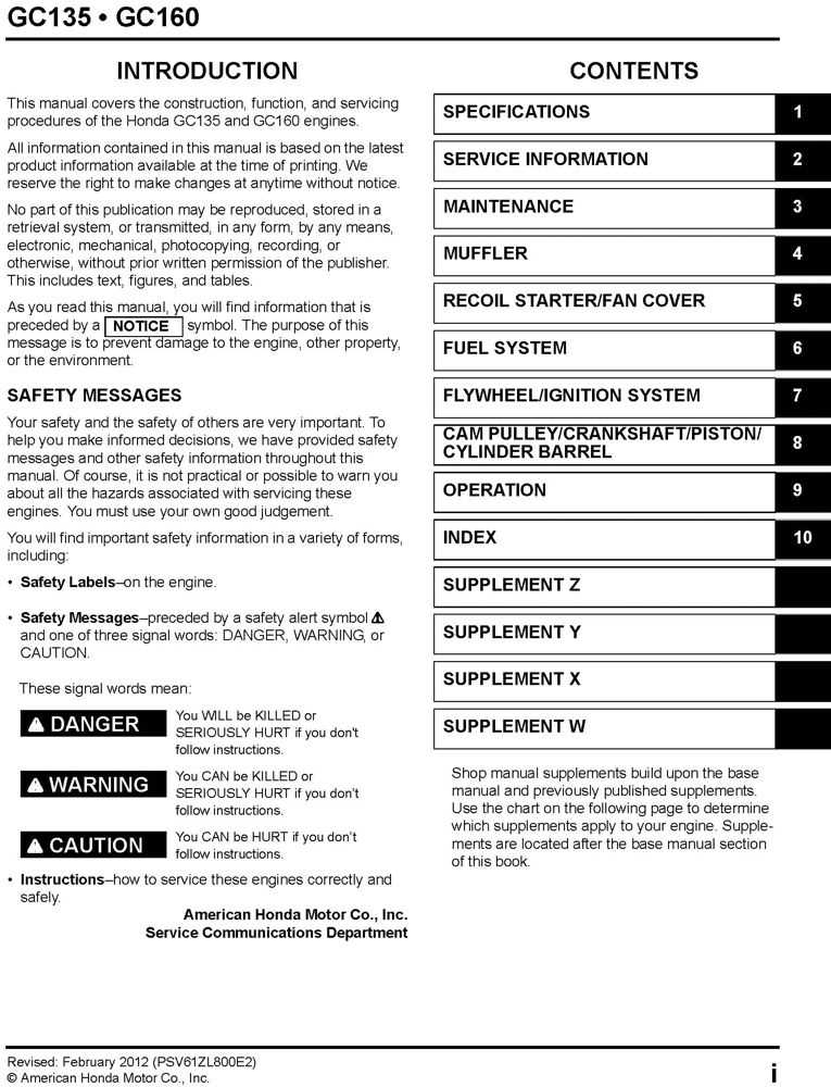 honda gc160 repair manual