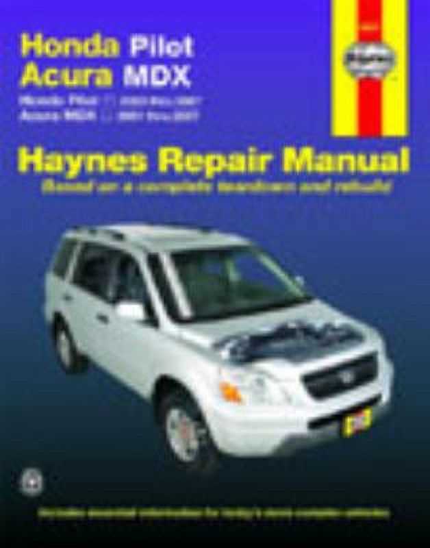 honda pilot repair manual