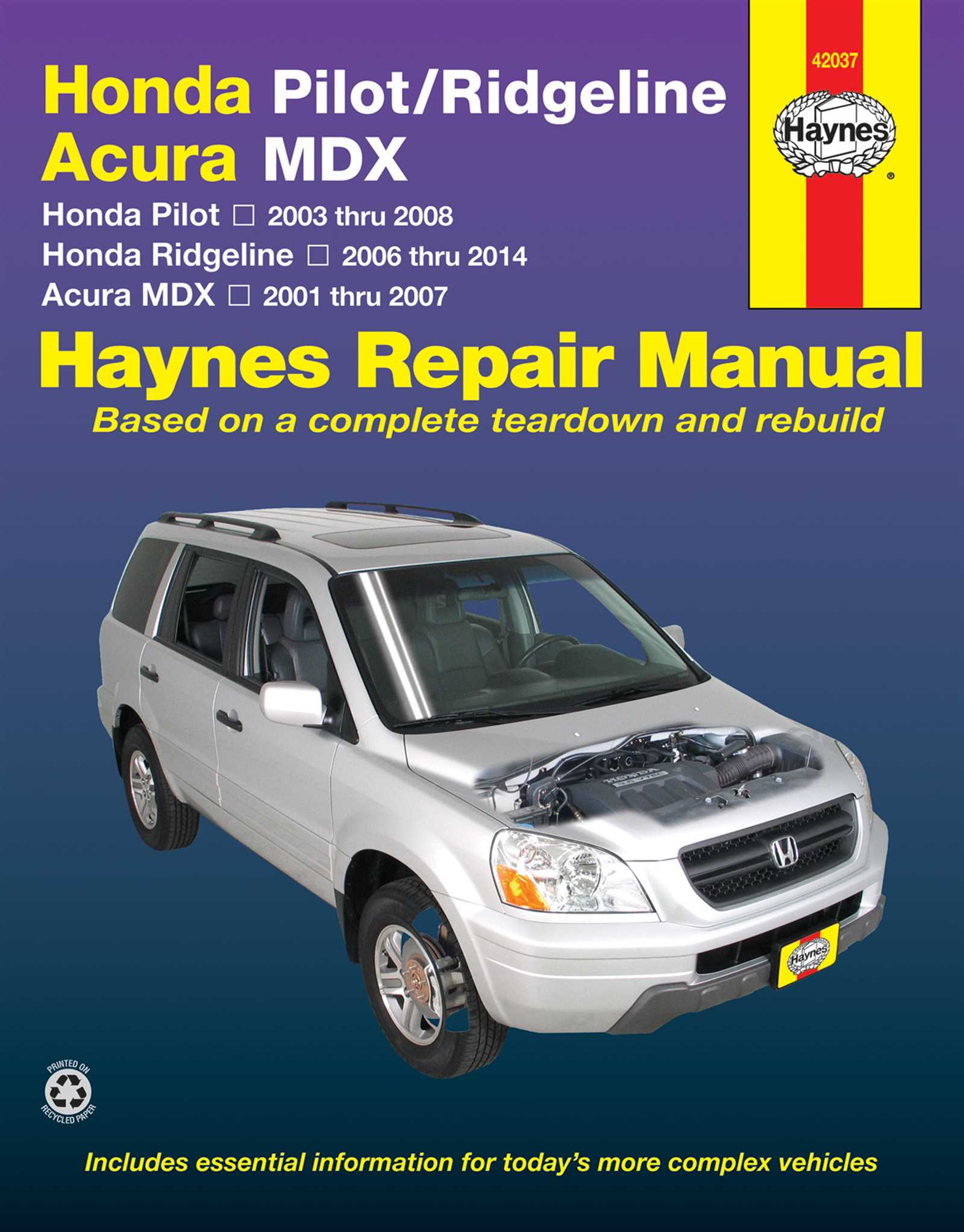 honda ridgeline repair manual