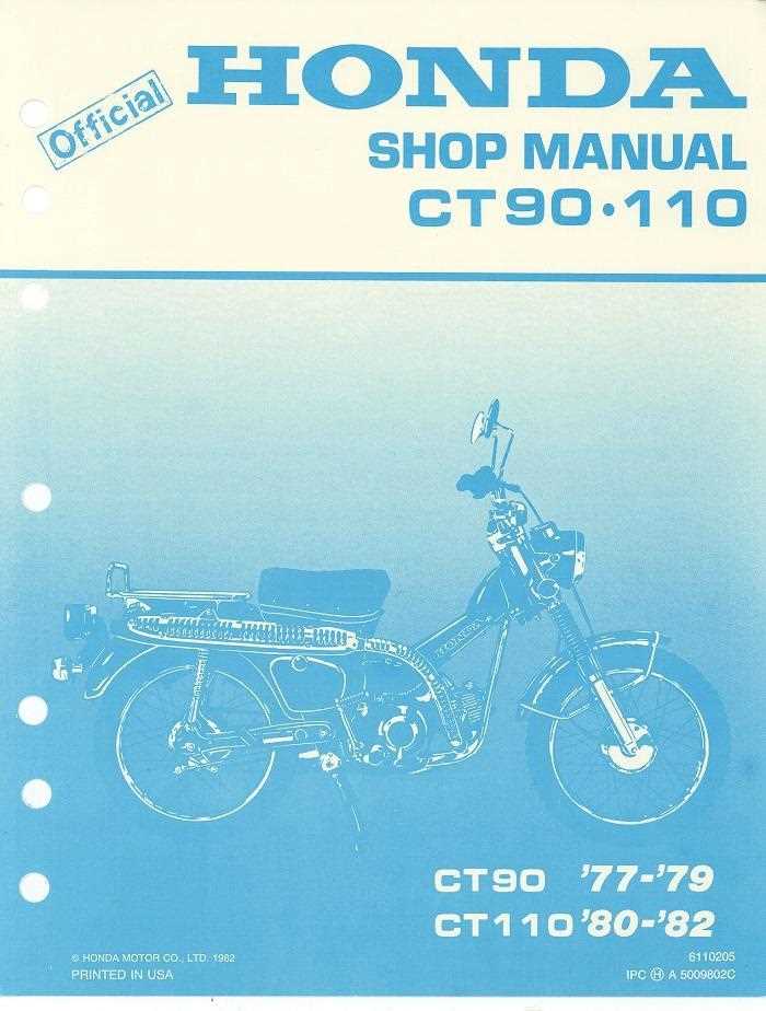 honda trail 90 repair manual